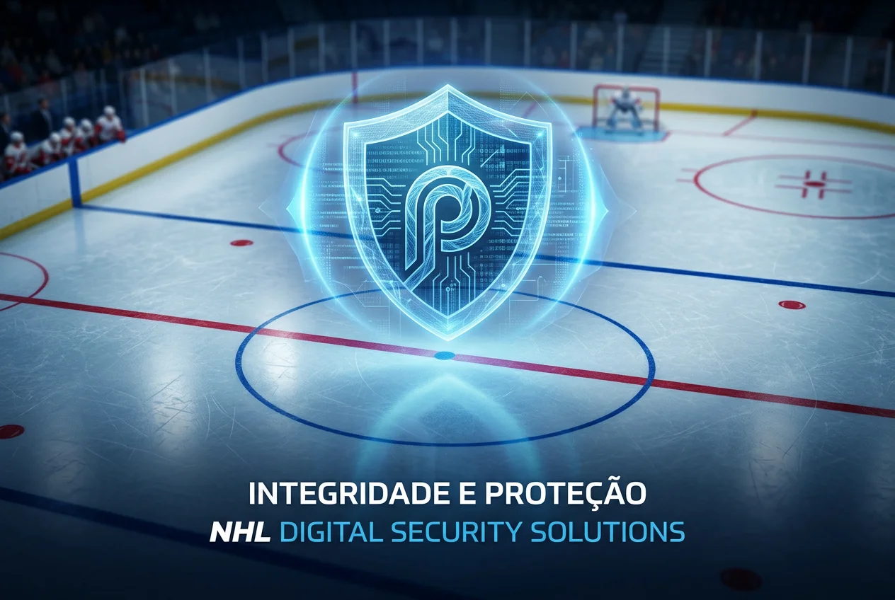 Escudo de segurança sobre uma pista de hóquei no gelo